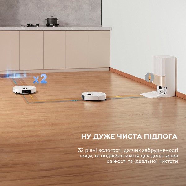 Фото - Робот-пылесос моющий Dreame Bot X40 Ultra Complete White (RLX63CE-2-Wh)