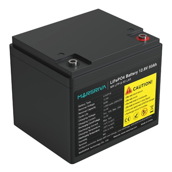 Фото - Акумулятор для ДБЖ Marsriva LiFePO4, 12,8 V/50Ah (MR-LFP12-50-LAR)