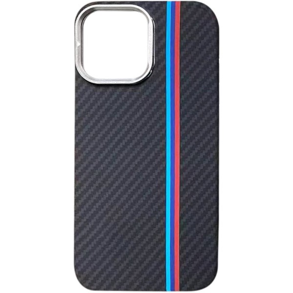 Фото - Чохол для смартфону Gelius Pitaka Kevlar Style Case camera stand (MagSafe) for iPhone 17 Charcoal Classic Stripes (101893)