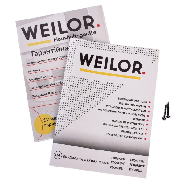 Фото - Духовой шкаф Weilor FPO6F8WT