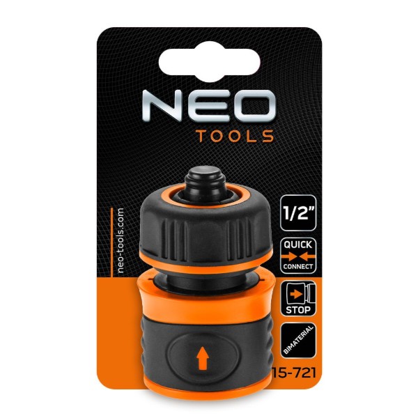 Фото - З'єднувач для шланга Neo Tools 1/2" (15-721)
