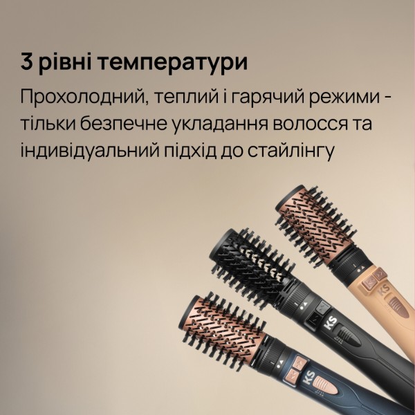 Фото - Фен-щетка KS 4in1H302 Black (150010)
