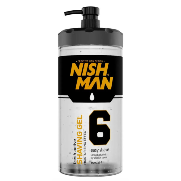 Фото - Гель для бритья Nishman Shaving Gel No.6 Fresh Active 1500 мл (8684736670083)