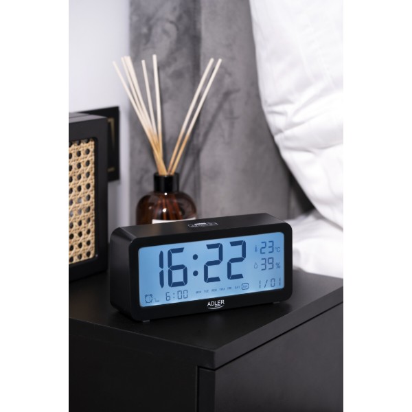 Фото - Термогигрометр Adler AD 1195 Black