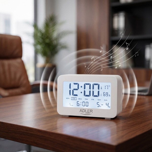 Фото - Термогигрометр Adler AD 1196 White
