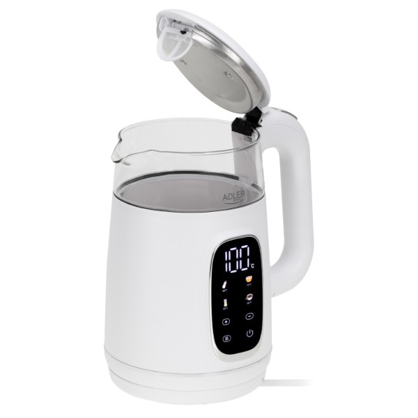 Фото - Электрический чайник Adler AD 1305 White Silver