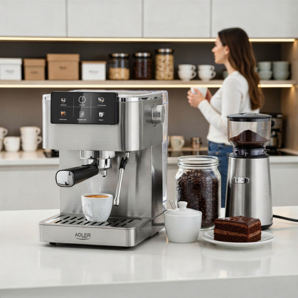 Фото - Кавоварка ріжкова Adler AD 4390