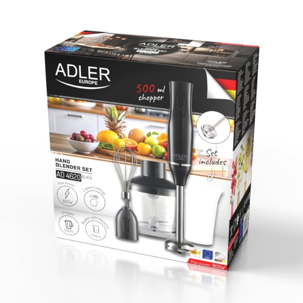 Фото - Блендер заглибний Adler AD 4620 Black