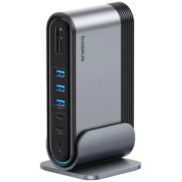 Фото - Хаб USB Baseus UnionJoy 17-Port Triple-Display Docking Station Space Grey (B00532304811-00) Фото - Хаб USB Baseus UnionJoy 17-Port Triple-Display Docking Station Space Grey (B00532304811-00)