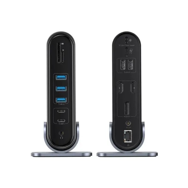 Фото - Хаб USB Baseus UnionJoy 17-Port Triple-Display Docking Station Space Grey (B00532304811-00)
