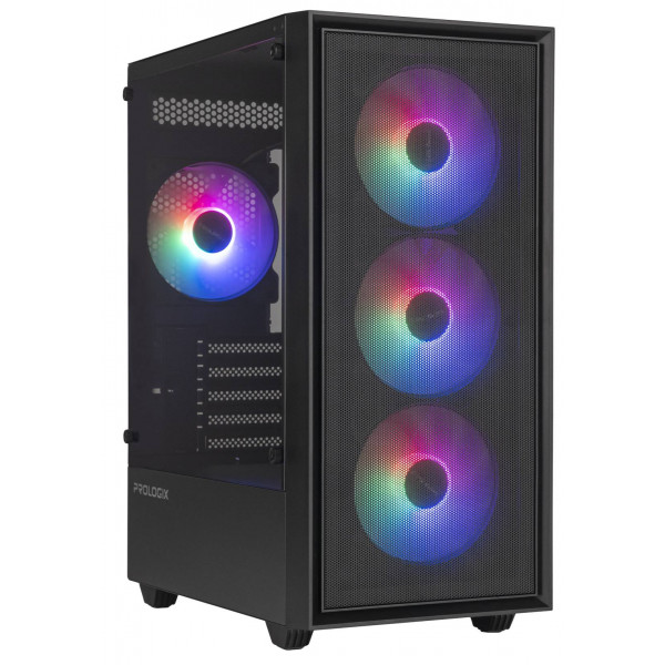 Фото - Корпус ProLogix E107 Tempered Glass Black без БП
