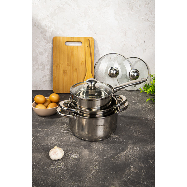 Фото - Набір посуду Ardesto AR1906PS Gemini Gourmet Varese 6 пр.