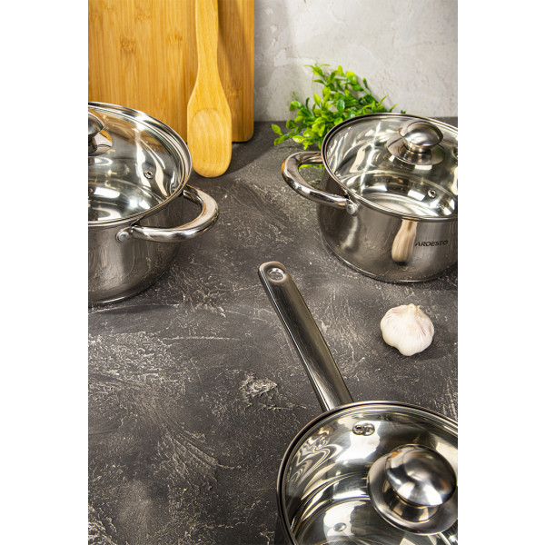 Фото - Набір посуду Ardesto AR1906PS Gemini Gourmet Varese 6 пр.