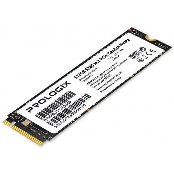 Фото - Уценка - SSD-накопитель внутренний ProLogix S380 M.2 2280 512GB PCIe 3.0 x4 NVMe TLC (PRO512GS380)