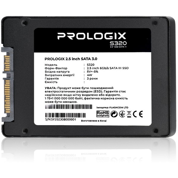 Фото - SSD-накопитель внутренний ProLogix S320 120GB 2.5" SATAIII TLC (PRO120GS320)