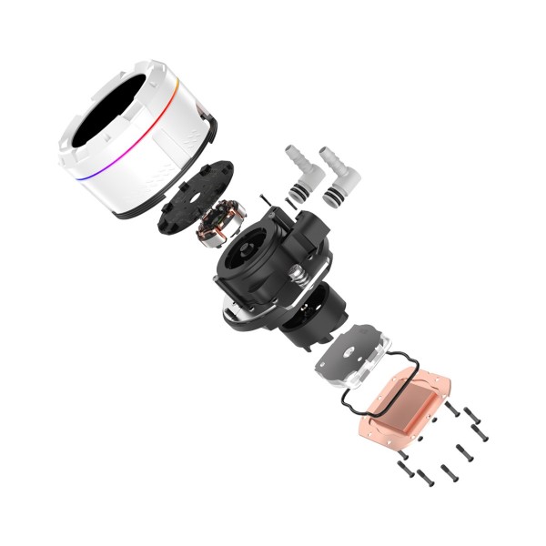 Фото - Водяная система охлаждения ID-Cooling Space LCD SL360 White