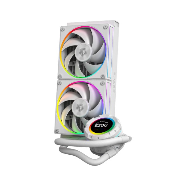 Фото - Водяная система охлаждения ID-Cooling Space LCD SL240 White