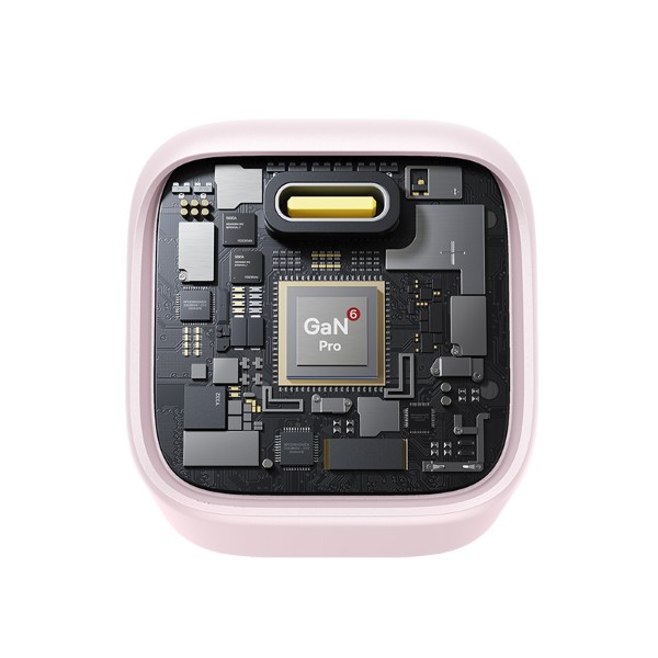 Фото - Мережевий зарядний пристрій Baseus PicoGo GaN Fast Charger 1C 45W EU Baby Pink (P10176800413-00)