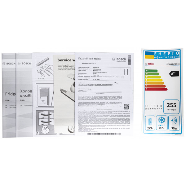 Фото - Холодильник Bosch KGN39UW316