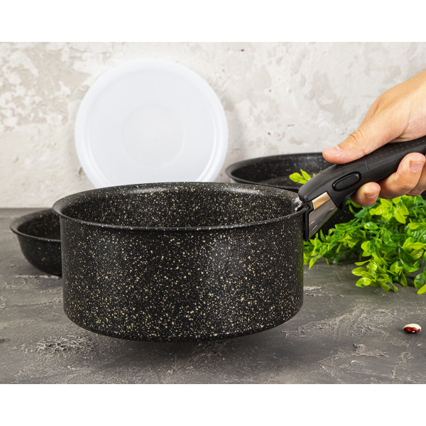 Фото - Набор посуды со съемной ручкой Tefal L6719452 Ingenio Authentic 6 пр