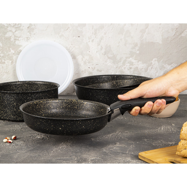 Фото - Набор посуды со съемной ручкой Tefal L6719452 Ingenio Authentic 6 пр