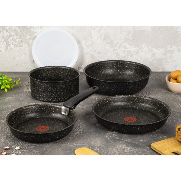 Фото - Набор посуды со съемной ручкой Tefal L6719452 Ingenio Authentic 6 пр