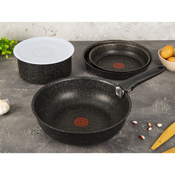 Фото - Набор посуды со съемной ручкой Tefal L6719452 Ingenio Authentic 6 пр