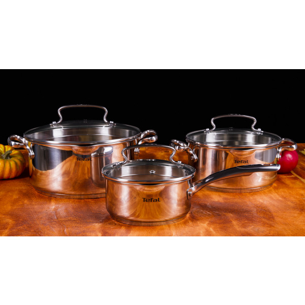 Фото - Набор посуды Tefal G719S674 Duetto+ 6 пр (кастр.20/24 с/кр., ковш 16 см с/кр)