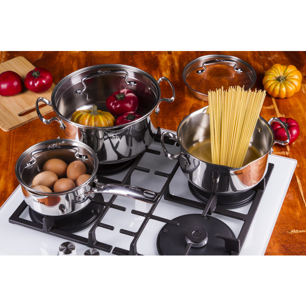 Фото - Набор посуды Tefal G719S674 Duetto+ 6 пр (кастр.20/24 с/кр., ковш 16 см с/кр)