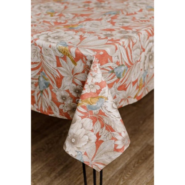 Фото - Скатертина прямокутна Прованс Пташка на теракоті 133х180 см (034765)