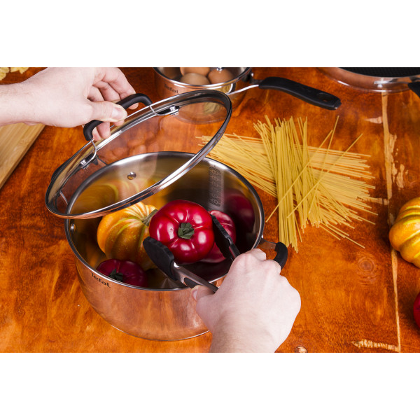 Фото - Набір посуду Tefal G7155S14 Cook & Cool 5 пр сковорода 28 см, 16/24 см