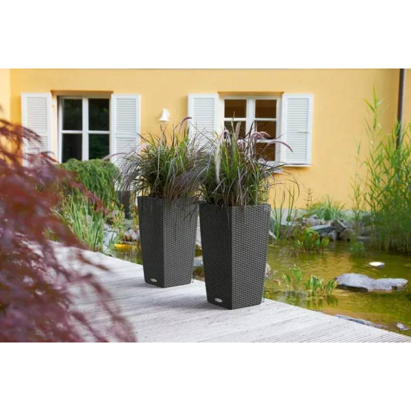 Фото - Вазон Lechuza Cubico Cottage 30 граніт (15222)