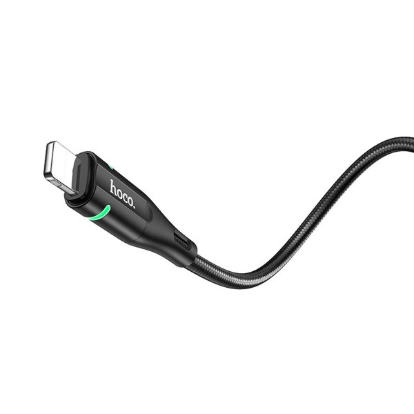 Фото - Кабель HOCO U93 USB to iP 2.4A, 1.2m Black (6931474732132)