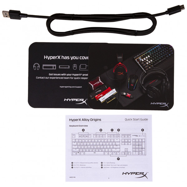 Клавіатура дротова ігрова HyperX Alloy Origins (HX-KB6RDX-RU) купити ...
