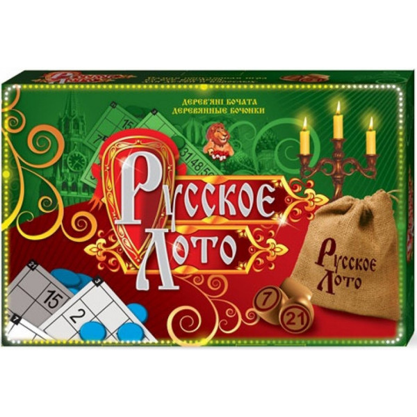 Фото - Настольная игра (8+) Danko-Toys Русское лото (DTG39-Gr)