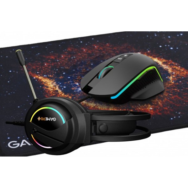 Фото - Мышь проводная игровая GamePro Gameset 3in1 GS890USB (+ наушники и коврик)