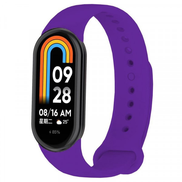 Фото - Ремінець для фітнес-браслету BeCover for Xiaomi Mi Smart Band 8 Dark Purple (709382)