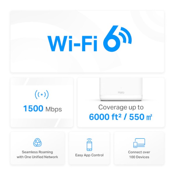 Фото - MESH система WiFi6 Mercusys Halo H60X(3-pack)