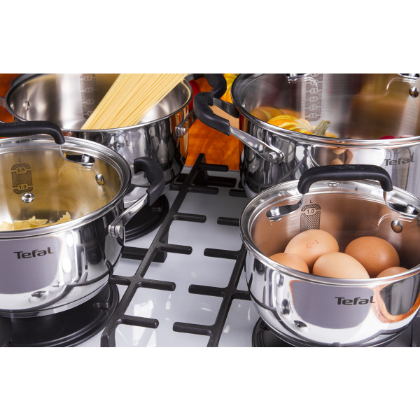 Фото - Набор посуды Tefal E493S874 Cook&Cool 8 пр., 18/20/24 см, сотейник 16 см с/кр