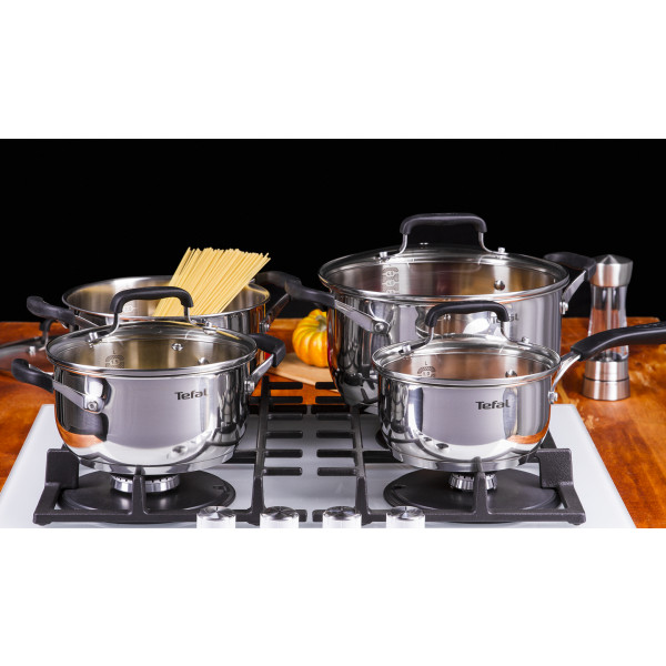 Фото - Набор посуды Tefal E493S874 Cook&Cool 8 пр., 18/20/24 см, сотейник 16 см с/кр