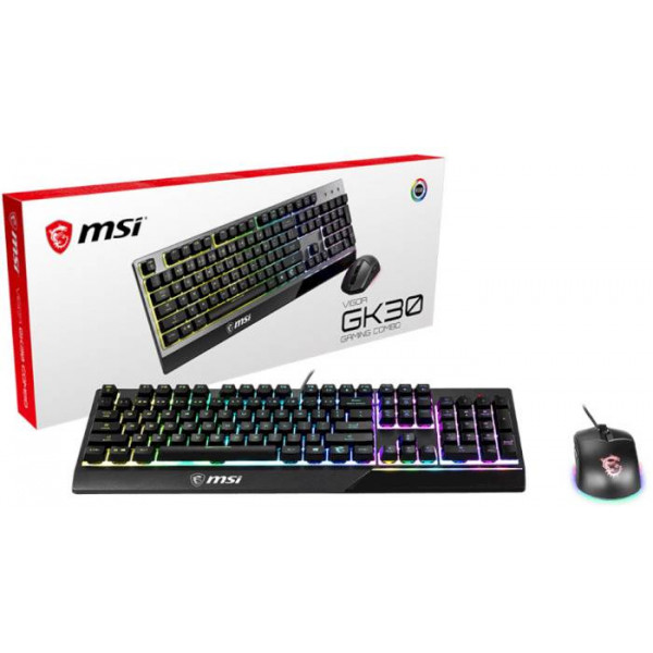 Фото - Клавіатура+миша MSI Vigor GK30 COMBO UA USB, EN/UKR/RU, RGB (S11-04UA212-CLA)