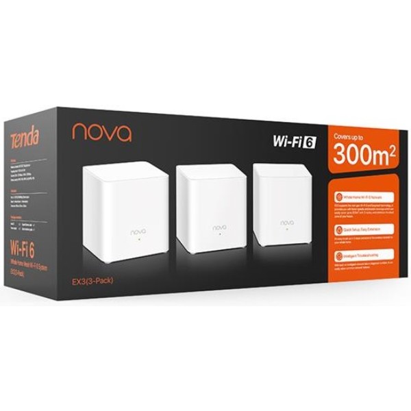 Фото - MESH система WiFi6 Tenda MX3 (MX3-KIT-3)