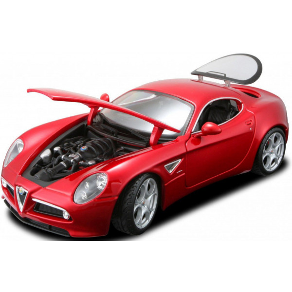 Фото - Колекційна машинка 1:32 Bburago Alfa 8C Competizione (2007) (червоний металік, 1:32) (18-43004)