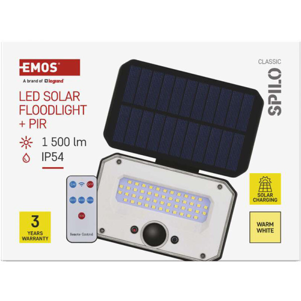 Фото - Світлодіодний прожектор EMOS ZG131S 1500 лм IP54 3000K PIR