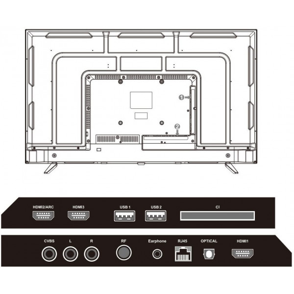 Фото - Телевизор Mystery MTV-5560UDT2 Black