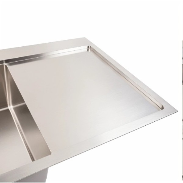Фото - Мойка кухонная VALESO CM 78x50 L нержавейка Handmade (круглый сифон 3,0/0,8)