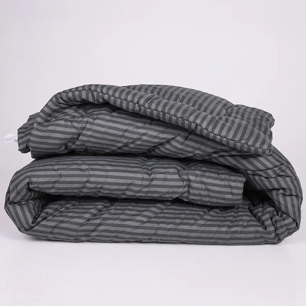 Фото - Ковдра дитяча зима MirSon антиалергенна №165 Сolor Fun Line 17-0611 Stripe Black з евкаліптовим волокном 110х140 + нав. 2 шт. (2200010857344)