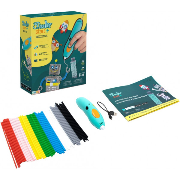 Фото - 3D-ручка 3Doodler Start Plus базовий набір Креатив 72 стрижня (SPLUS)