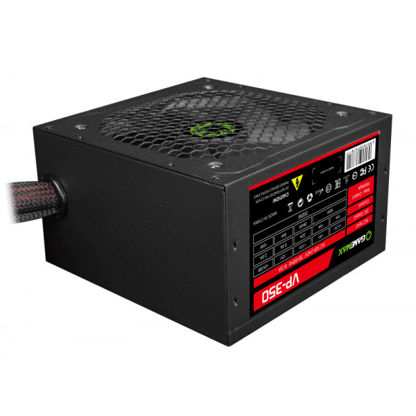 Фото - Блок питания для ПК Gamemax ATX 350W 12 см 80+ (VP-350)