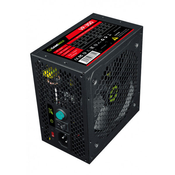 Фото - Блок питания для ПК Gamemax ATX 350W 12 см 80+ (VP-350)
